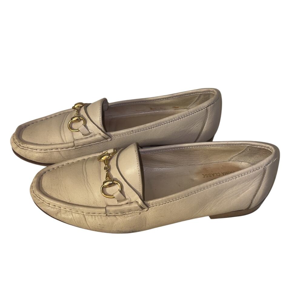 Church's Prima Classe Handmade All Leather Cream Shoes Made in Italy - Size 9.5